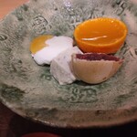 乙味 あさ井 - デザートもしっかり美味い。イチゴ最中美味いな。