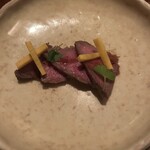 メゾン ド ヴァン 鶉亭 - イチボのステーキ