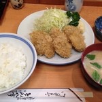 とん八亭 - 一口カツ定食（1,200円）