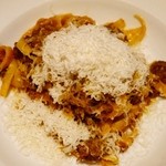 和牛のボローニャ風ミートソース 自家製タリアテッレ　