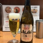 蝋燭屋 - アサヒスーパードライ瓶ビール700円
