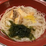 福亭 - 瀬戸内産の鯛がのったにゅう麺
