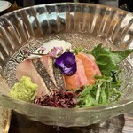 おかえり酒場 さんだるきっちん - 刺身三点盛り