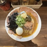麺屋 誠 - 【味噌（並）tpチャーシューsv味玉×特製ニラ辛味×大蒜】