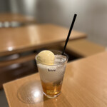 here - ほうじティーソーダ¥850