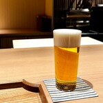 日本料理FUJI - 生ビール。