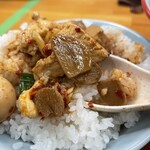 らーめん護什番 - フライドガーリックがスープを吸って美味かった