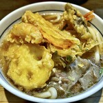 むこのっそん - 天ぷらうどん+すじこん+卵