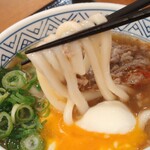すなだ どんどん - 肉うどん＋温玉