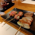 炭火焼一円玉 - 焼鳥②
