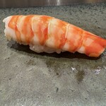 鮨 うえはら - 蒸しエビ！