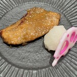 鮨 うえはら - ブリの蕗味噌焼き