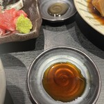 まぐろ 相馬水産 - 上は焼き魚用醤油