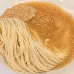 らぁ麺 飛鶏 - 地鶏と鶏魚のつけそば大盛(みそ仕立て),豚増し