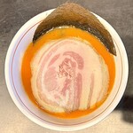 らぁ麺 飛鶏 - 地鶏と鶏魚のつけそば大盛(みそ仕立て)