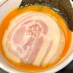 らぁ麺 飛鶏 - 地鶏と鶏魚のつけそば大盛(みそ仕立て)