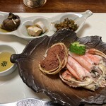 割烹 あかつき - コッペカニ甲羅盛り