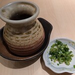 玉子焼専門店 松竹 - お出汁、三つ葉