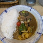エチオピアカリーキッチン 高田馬場店 - エビ野菜カレー(1,400円)