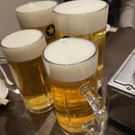 くわはた - 生ビール大は、デカい（笑）