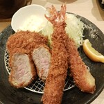 とんかつ神楽坂さくら - 海老ミックスフライ