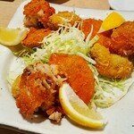 すし酒場 握わい - 揚げ物3点盛り