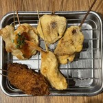 串かつ でんがな - 2025.12.26 (金)    特選串かつ５本セット　1045円（税込）