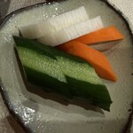 鰻 にしはら - 白いのは大根ではなく長芋