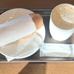 スターバックスコーヒー - 料理写真:石窯フィローネのハム&マリボーチーズ・トリュフ スープチーノ