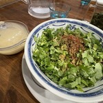 無冠  阿佐ヶ谷 - 鯛の汁なし担々麺、トッピングパクチー　1000円！