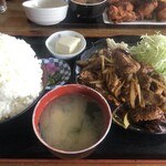 スーパーキッチン かさや - 【限定】豚ハラミ焼き肉定食（肉２倍盛り）¥1,518-（ごはん大盛り+¥165-）