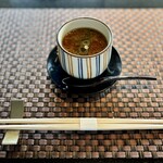 鐵板燒大見 - 豆乳蒸し　牛肉そぼろ餡かけ
