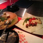 AUBE．鉄板料理 つむぎ - 食べかけですが。。