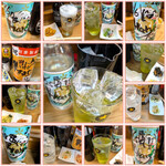 煮込 蔦八 - キープボトルへの書き込みも楽しみのひとつ♪