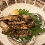 やきとり水菜月 - 蝦夷鮑のガーリック炒め　とても美味しい◎