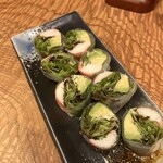 やきとり水菜月 - カニとアボカドの生春巻き◎