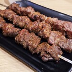 蘭州拉麺店 火焔山 - 羊串。