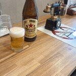 洋食 GURa - 赤星は見かけると飲んじゃいますね