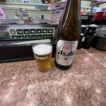 元禄寿司 - ドリンク写真:瓶ビール 中（アサヒスーパードライ）