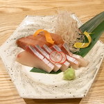 はてなのちゃわん - 伊根のブリの造り￥９８０☆♪