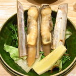 はてなのちゃわん - マテ貝炭焼き￥６８０☆♪