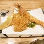 はてなのちゃわん - 天ぷら￥？　海老に何かつけて～とお願いしました☆♪