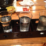 あじあん - 異なる日本酒3種
