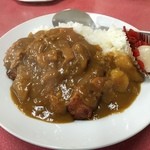 Sakuramishiyokudou - 桜美食堂　カツカレー　750円　2014年12月