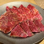 四五六 - 「カルビ」「ロース」「ハラミ」の3種盛り