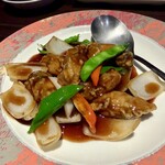 厨酒房 龍菜 - 岡山産カキ黒酢あんかけ（1500円）