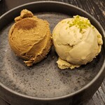 ザ シティ ベーカリー ブラッスリー ルービン - 料理写真:ジェラート ほうじ茶 & ピスタチオ❗