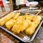 マルキン酒店 - 串カツ盛り合わせ（値段不明やけど会計バグってるから安いはず笑）