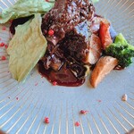 Bistro Cafe Tetsuya＋Mia madre - 鹿肉の赤ワイン煮込み