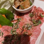 焼肉寿々 - 上ロース、上ミノアップです。
